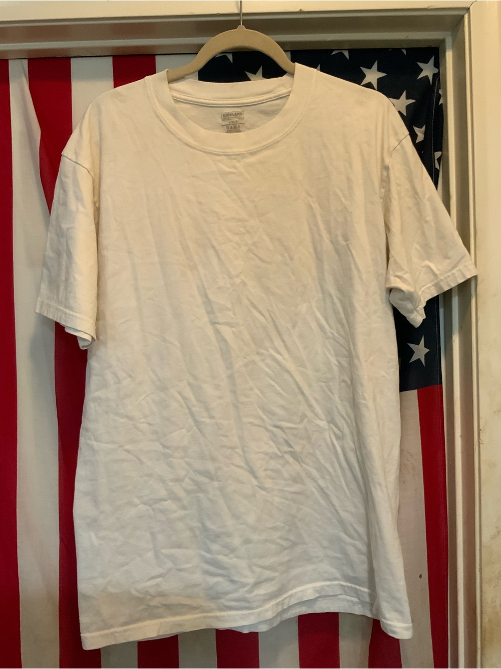 Kirkland Signature White Short Sleeve Crew T-Shirt